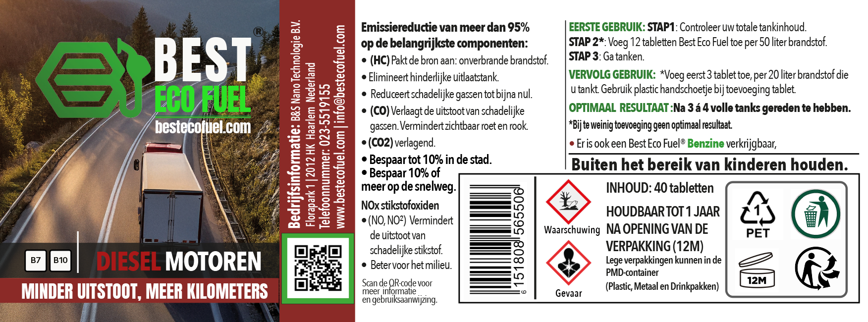 Best Eco Fuel Cleanburn - 40 Tabletten - Diesel