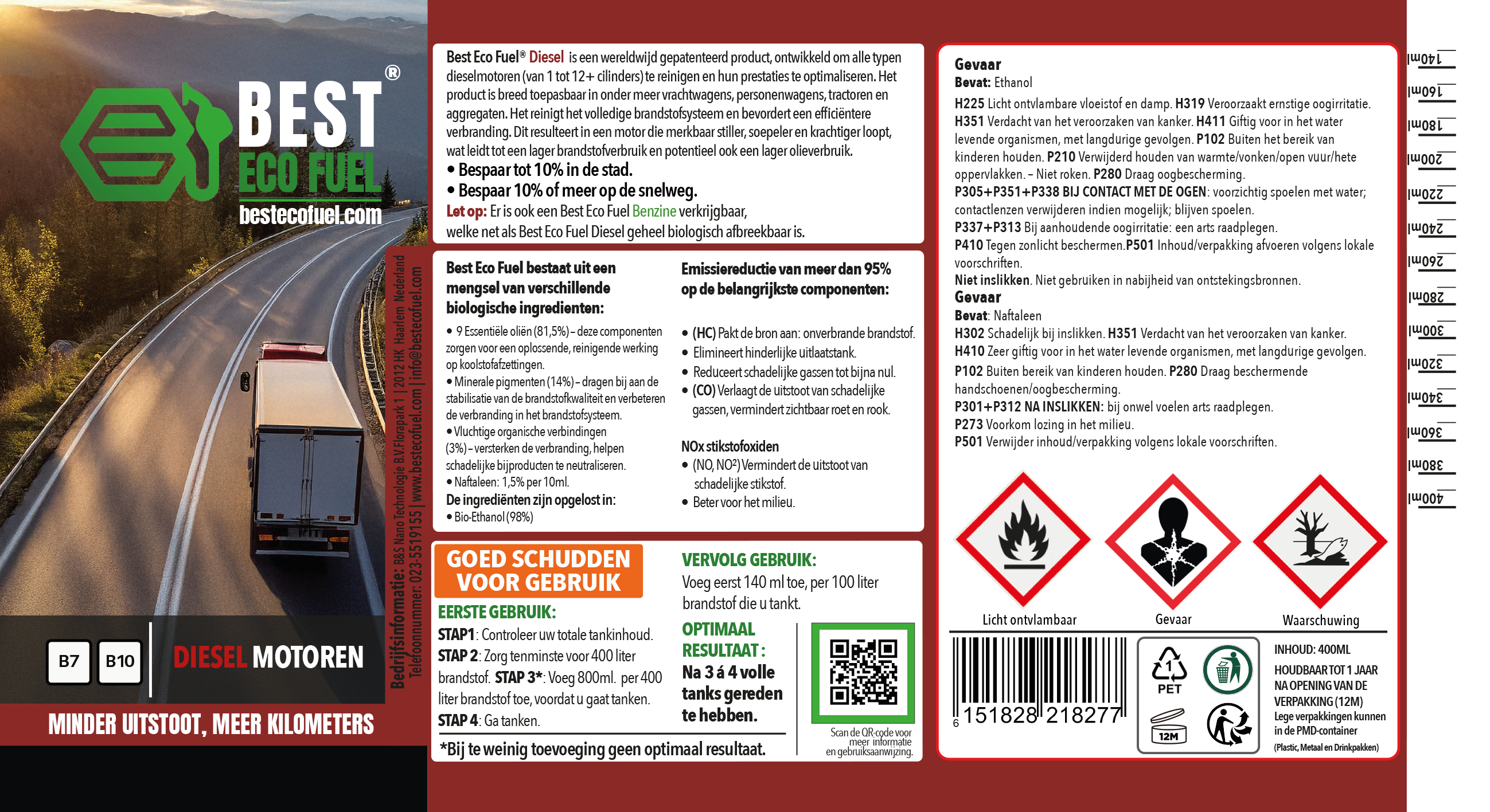 Best Eco Fuel Cleanburn - 400 ML - Diesel